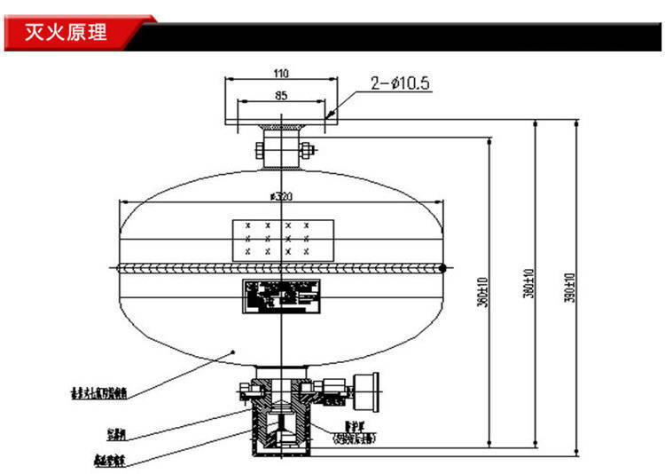 懸掛式七氟丙烷氣體滅火設(shè)備滅火原理